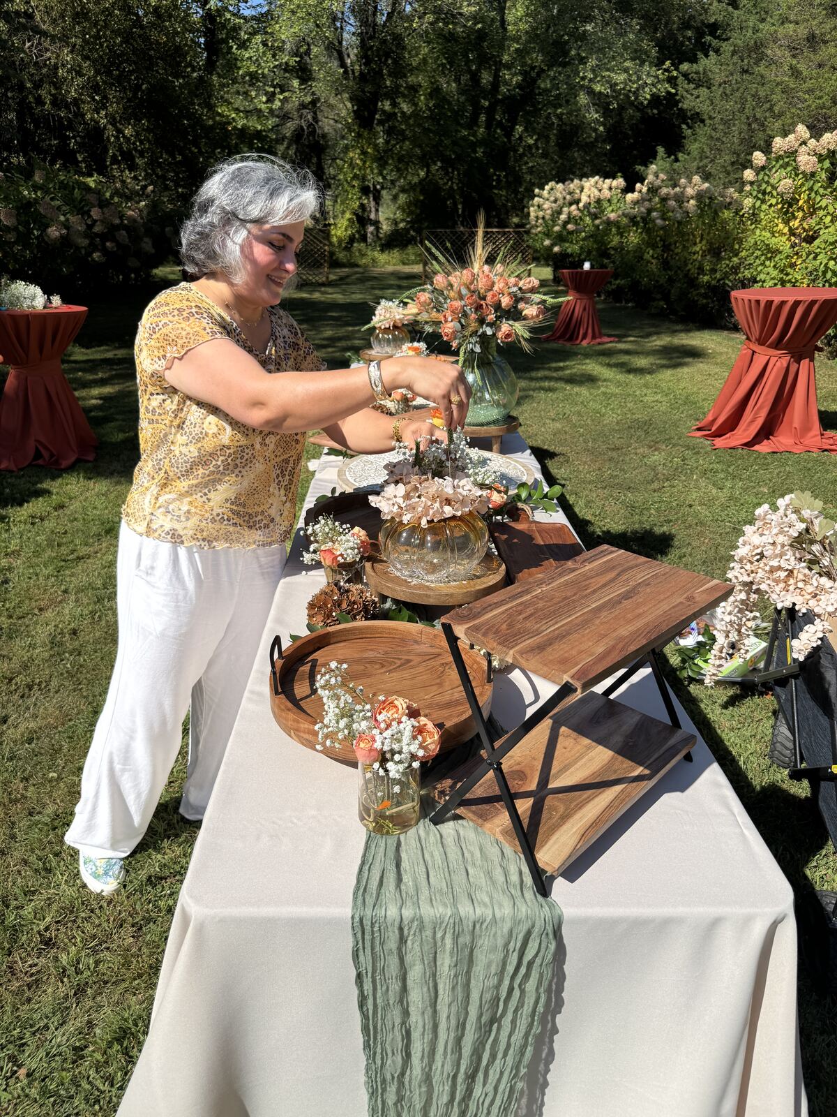 Tiered garden buffet